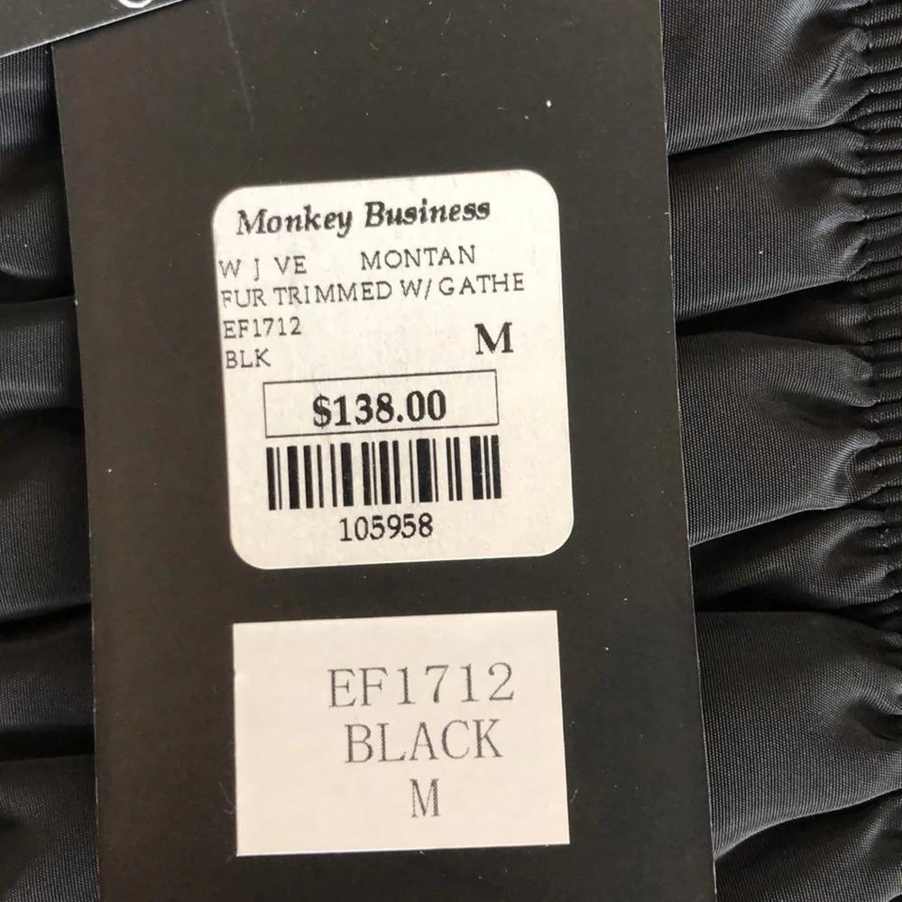 NWT Montana Co Full Zip Black Reversible Sherpa Trimmed Vest Sz M - Picture 11 of 12